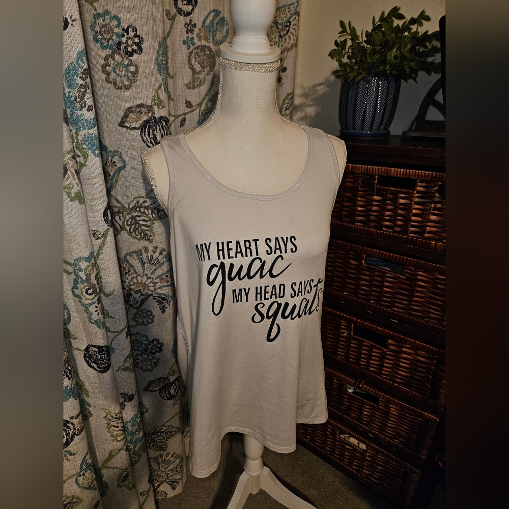 Womens large light gray champion tank